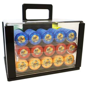 Gabbia per uccelli da 600 fiches da poker "Serie 3 - Euro" - in ceramica da 10 g ESCLUSIVA CARTE PRODUZIONE