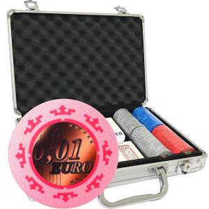 Mallette de 200 jetons de poker «Série 3 - Centimes» - en céramique 10 g  EXCLUSIVITÉ CARTES  PRODUCTION