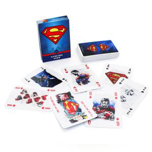 "SUPERMAN X BATMAN" - Jeu de 54 cartes - Blister mixte 2 jeux