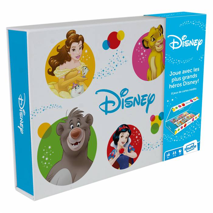 "DISNEY MOVIE COLLECTOR BOX" - box med 8 opublicerade kortspel