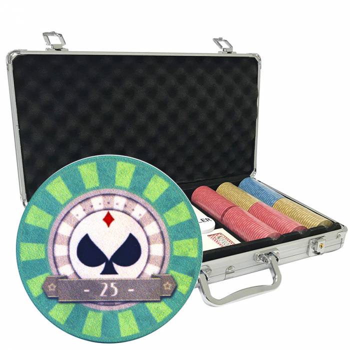 "SPADS VINTAGE" Poker Chip Set - 300 chips - 10g Ceramic - EXCLUSIVE TO CARTES PRODUCTION.