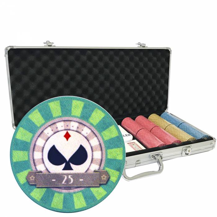 "400 piece poker chip set "SPADS VINTAGE" - 10g ceramic chips - EXCLUSIVE to CARTES PRODUCTION"