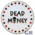Card-Guard "DEAD MONEY" - en métal – 2 faces différentes – 50mm de diamètre