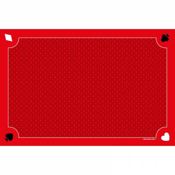 Tapis de belote "CLASSIQUE" - jersey néoprène - 60 x 40 cm - rectangulaire