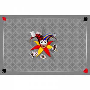 Tapis de belote "JOKER" - jersey néoprène - 60 x 40 cm - rectangulaire