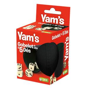 Gobelet "YAM'S" - en plastique - 5 dés