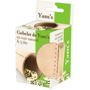 Beker "YAM'S" - van leer -...