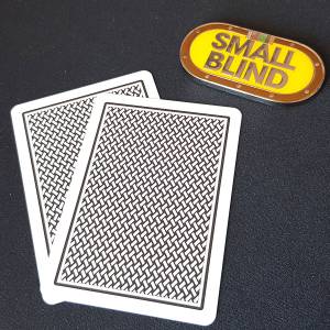 Card-Guard "SMALL BLIND" - in metallo - 2 facce diverse.