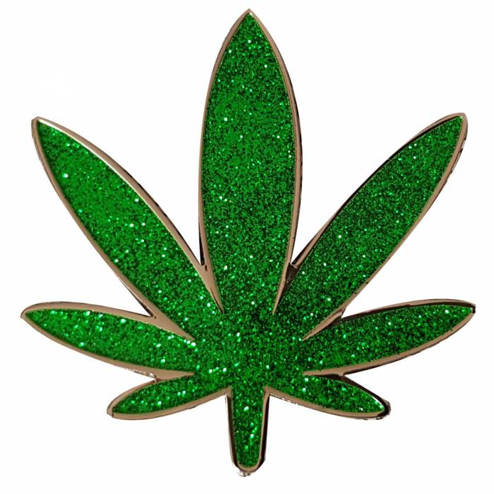Card-Guard "POT LEAF SHAPE" - metal - 50mm diameter