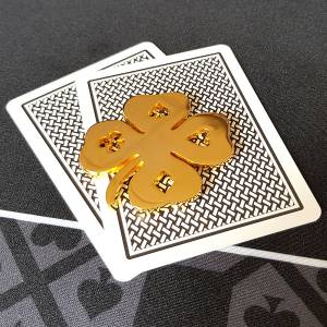Card-Guard "4 LEAF" - metal - 50mm diameter