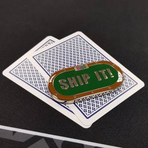 Card-Guard "SHIP IT" - aus Metall - 2 unterschiedliche Seiten.