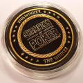 Kaartbewaker van messing "THE WINNER" - 38mm - in een plastic etui.