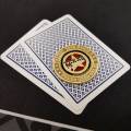 Kaartwachter van messing "TEXAS HOLD'EM" - 38mm - in een plastic hoesje.