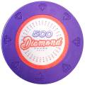 Pokermarker "DIAMOND 1" - 14g - i lerblandning med metallinsats - tillgänglig styckvis