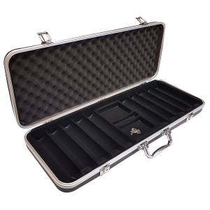 "SUITCASE 500" storage case for 500 poker chips - plastic interior.