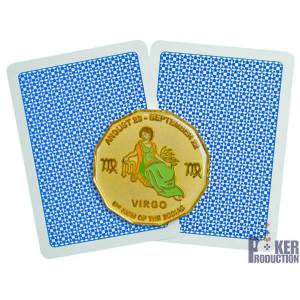 Card Guard "BLANK" - 2 different sides - 50mm - in brass.