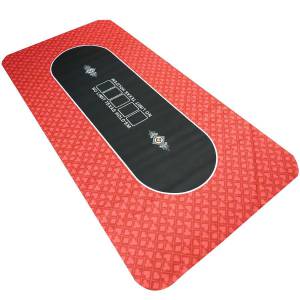 Tapis de poker "NO LIMIT UNI" - rectangulaire - 180 x 90 cm - 10 places - jersey néoprène