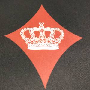 Tapis de poker "ÉCLIPSE" - rond - 90 cm - 8 places - jersey néoprène
