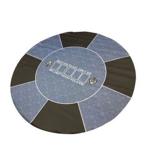 Tapis de poker "NO LIMIT" - rond- 90 cm - 6 places - jersey néoprène