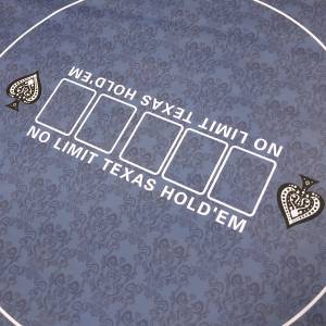 Tapis de poker "NO LIMIT" - rond- 90 cm - 6 places - jersey néoprène