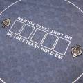 Tapis de poker "NO LIMIT" - rond- 90 cm - 6 places - jersey néoprène