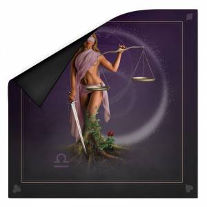 "ASTRO BALANCE" divination mat - neoprene jersey - square - 80 x 80 cm