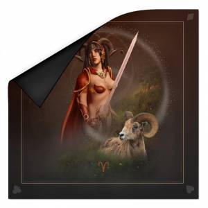 "ASTRO RAM" Divination Mat - neoprene jersey - square - 80 x 80 cm.