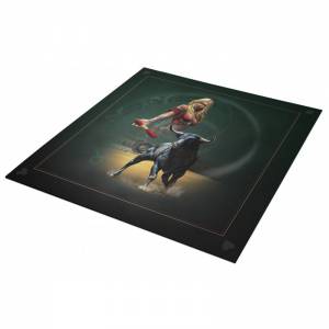 Tapis de cartomancie "ASTRO TAUREAU" - jersey néoprène - carré - 80 x 80 cm