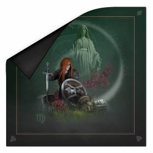 "ASTRO MAAGD" kaartlegmat - neopreen jersey - vierkant - 80 x 80 cm