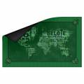 Kaartspel mat "MAP" - neopreen jersey - 60 x 40 cm - rechthoekig