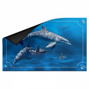 "DOLPHIN" card game mat - neoprene jersey - 60 x 40 cm - rectangular