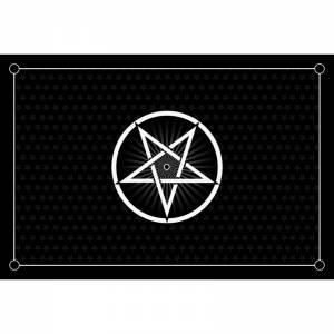 Tapis de jeux de cartes "PENTACLE" - jersey néoprène - 60 x 40 cm - rectangulaire