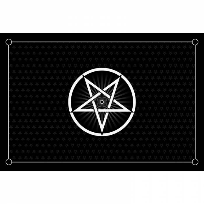 Tapis de jeux de cartes "PENTACLE" - jersey néoprène - 60 x 40 cm - rectangulaire