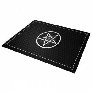 Tapis de jeux de cartes "PENTACLE" - jersey néoprène - 60 x 40 cm - rectangulaire