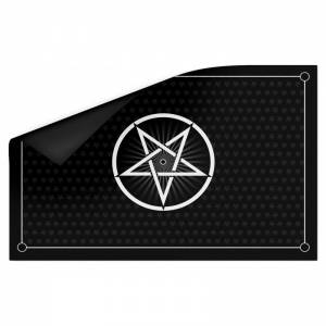 Tapis de jeux de cartes "PENTACLE" - jersey néoprène - 60 x 40 cm - rectangulaire