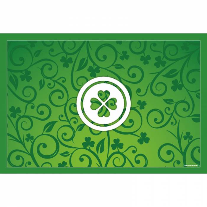 Tapis de jeux de cartes "LUCKY" - jersey néoprène - 60 x 40 cm - rectangulaire