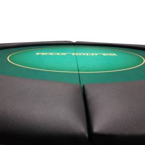 Round "TOURNAMENT" poker table top - 120 cm - foldable - for 6 players.