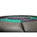 Dessus de table de poker "NO LIMIT UNI" rond - 120 cm - pliable - pour 6 joueurs