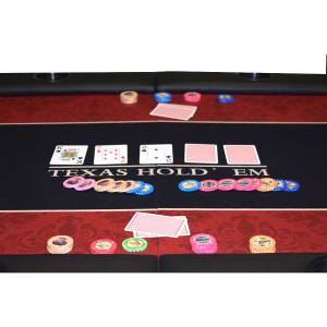 Pokertischplatte "VICTORIAN" - 200 cm x 100 cm - klappbar - für 10 Spieler
