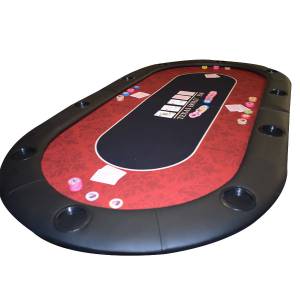 Tapete de poker "VICTORIAN" - 200 cm x 100 cm - plegable - para 10 jugadores