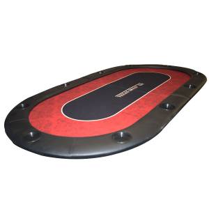 Dessus de table de poker "VICTORIAN" - 200 cm x 100 cm - pliable - pour 10 joueurs