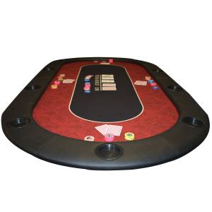 Encima de mesa de póker "VICTORIAN" - 200 cm x 100 cm - plegable - para 10 jugadores.