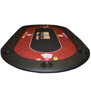 Poker Table Top "VICTORIAN" - 200 cm x 100 cm - foldable - for 10 players