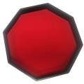 "OCTAGONAL" Des Track - faux leather and red felt