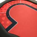 Poker turneringsbord "RED" - fÃ¤llbara ben - dealerplats - 10 spelare