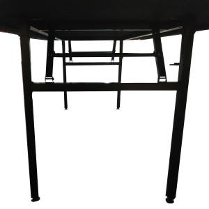 Tournament "RED" poker table - folding legs - dealer slot - 10 players