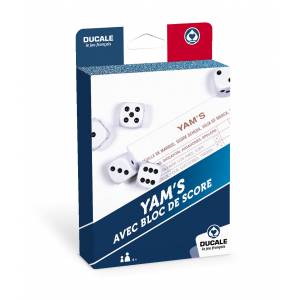 "Yahtzee 5 dice and a score pad" - Ducale, the French game.