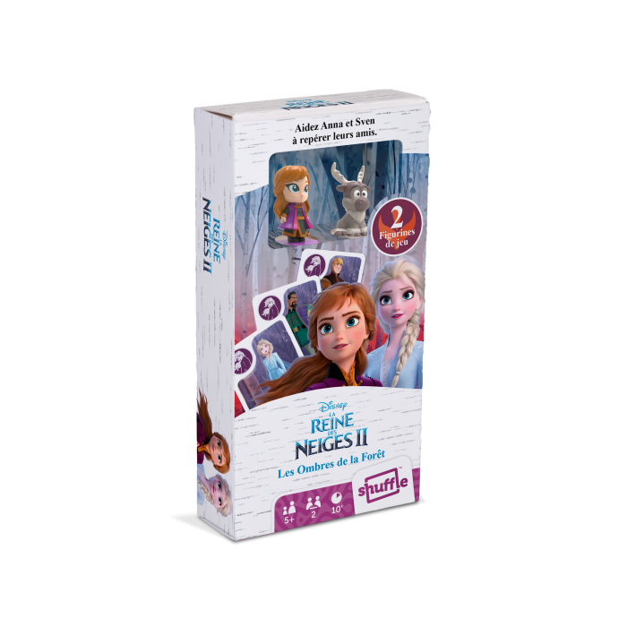FROZEN 2- "SHADOWS OF THE FOREST GAME" + 2 figurines.