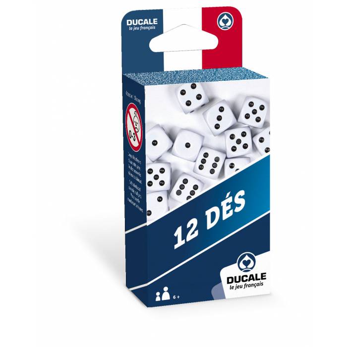 DUCALE Le Jeu Français "12 DÉS - 18mm"