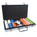 "DIAMOND" Tournament Poker Set - 300 chips - 14g clay composite - with accessories.